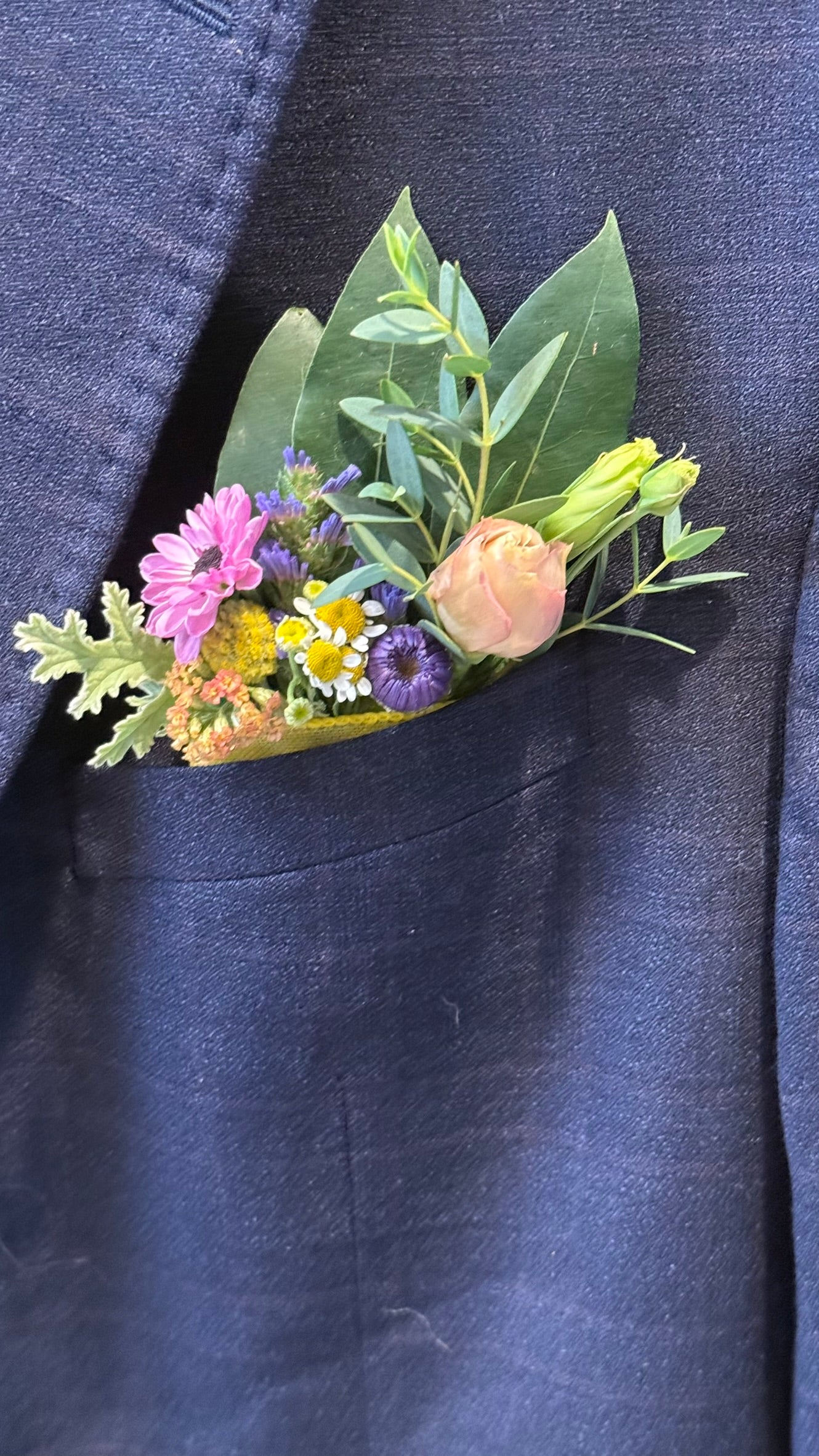 Pocket Square Style Boutonniere