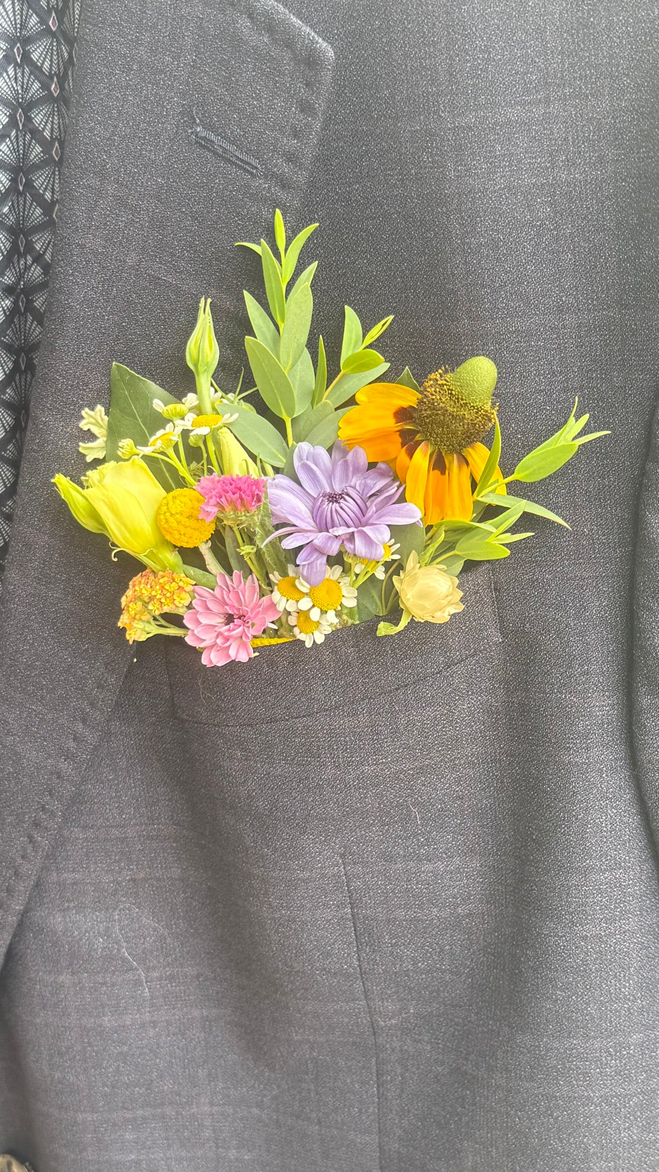 Pocket Square Style Boutonniere
